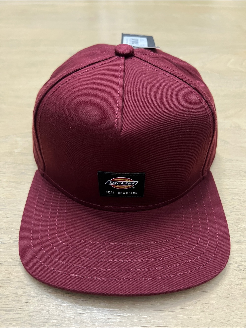 Dickies Burgundy Skateboarding Snapback Cap